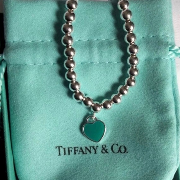 Jewelry Tiffany Co Return To Tiffany Sterling Silver Heart Tag Ball Bead Bracelet Poshmark